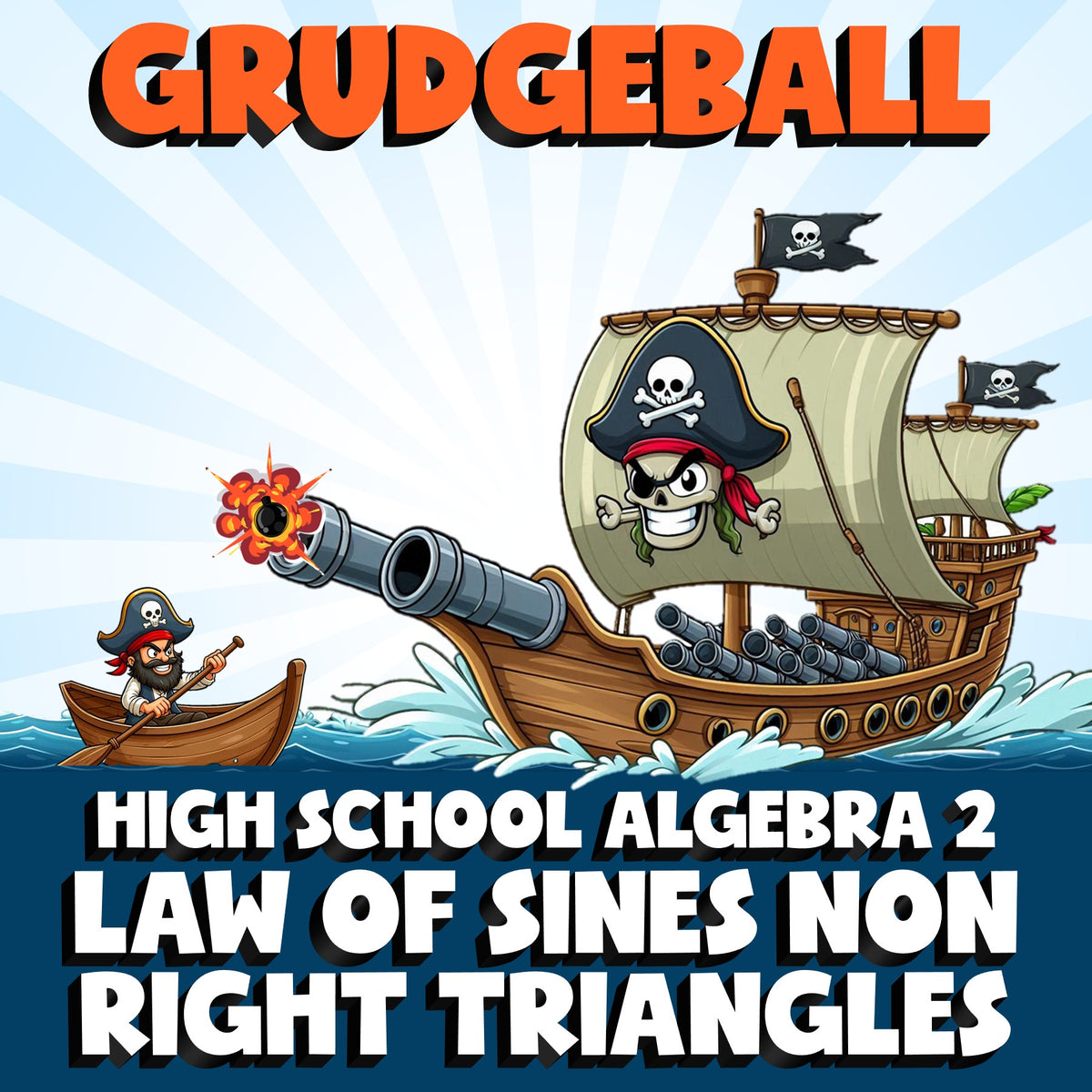 Law of Sines Non Right Triangles GRUDGEBALL Math Game - No Prep Algebra 2 Review