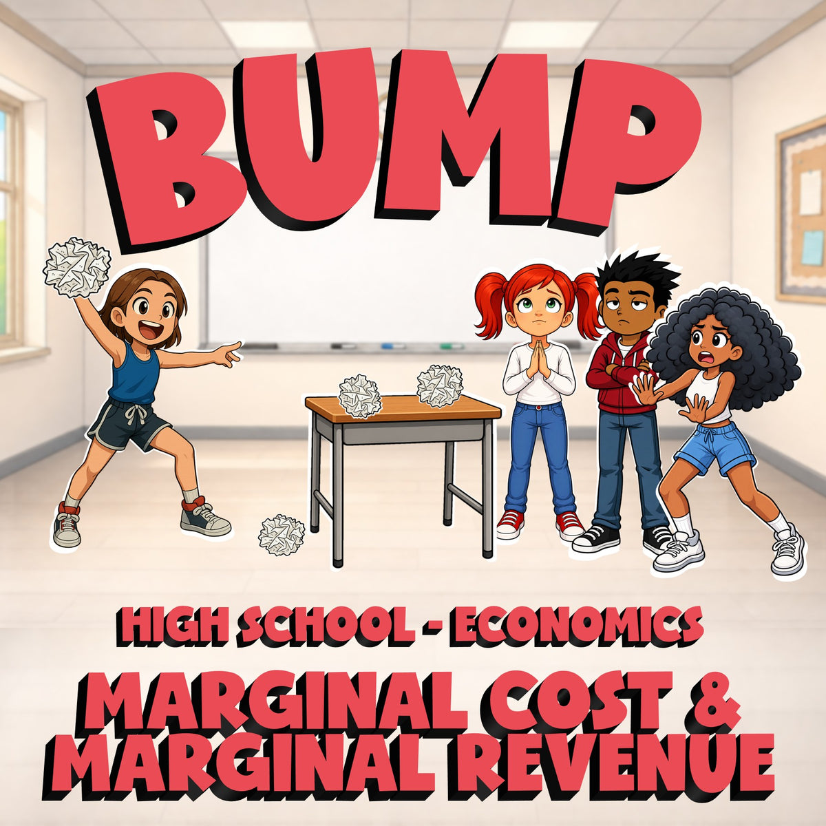 Marginal Cost & Marginal Revenue BUMP Economics Game - No Prep Review Activity