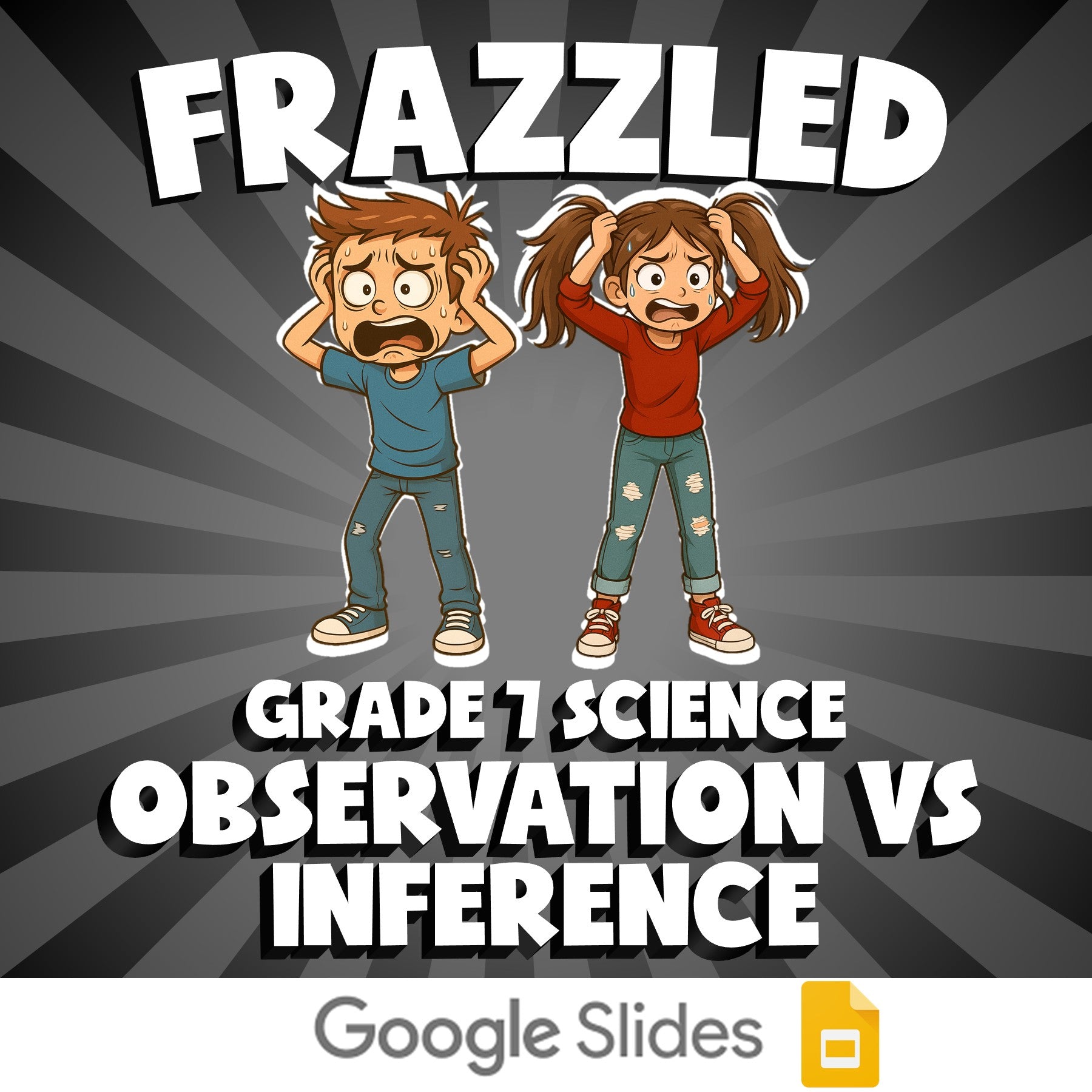 Observation vs Inference FRAZZLED Science Game - No Prep Grade 7 Review Activity