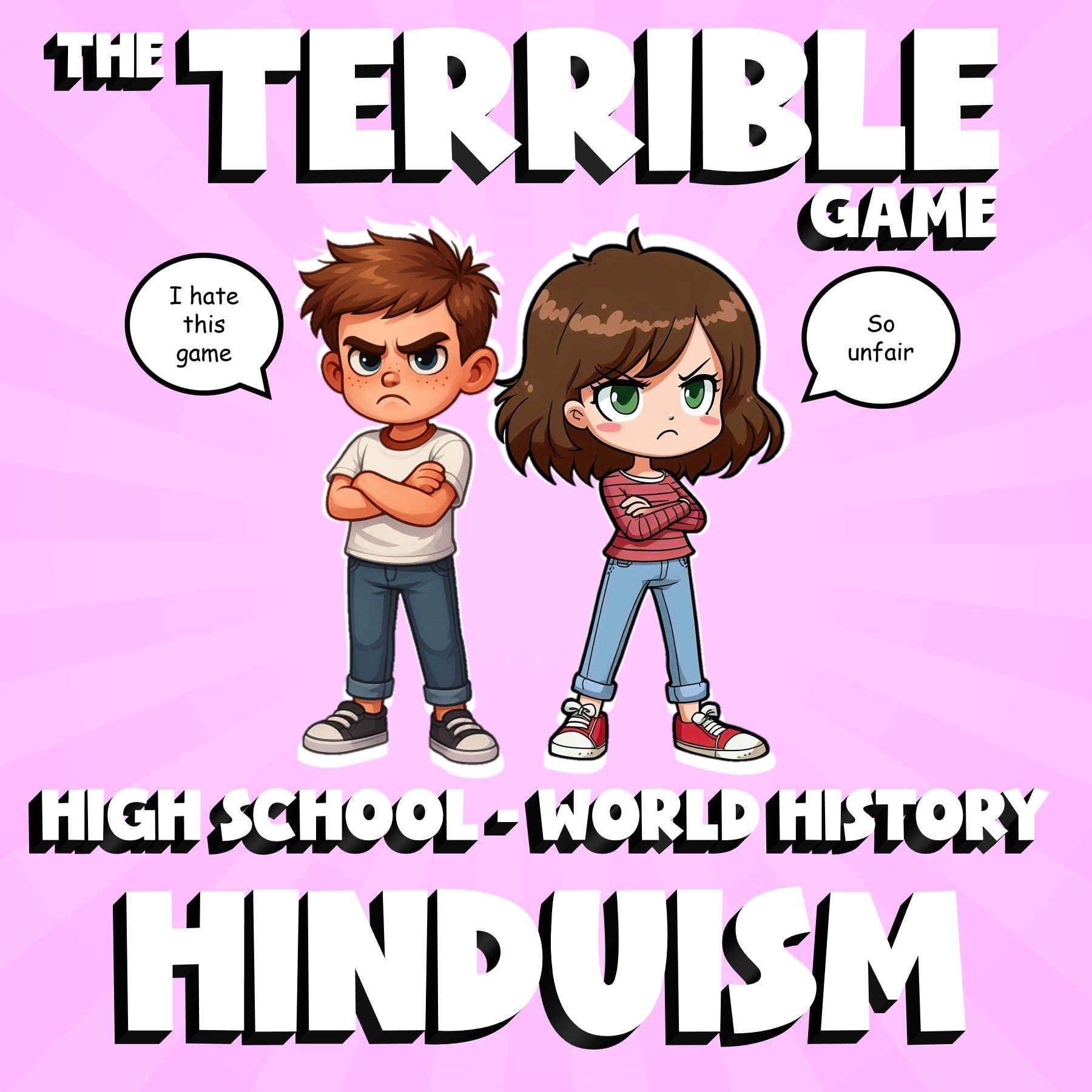 Hinduism THE TERRIBLE GAME - No Prep World History Review Activity