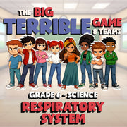 Respiratory System BIG TERRIBLE GAME - No Prep Grade 6 Science Review Activity
