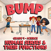 Human Senses & Their Functions BUMP Science Game - No Prep Grade 4 Review