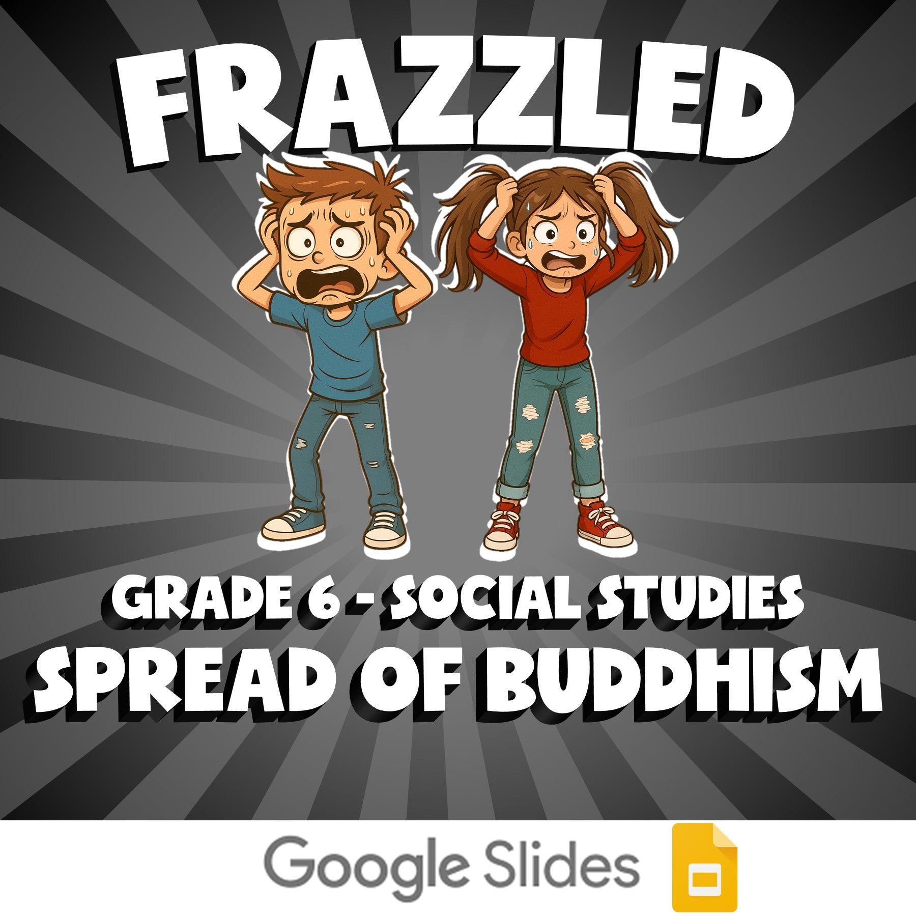 Spread of Buddhism FRAZZLED Socials Game - No Prep Grade 6 Review Activity