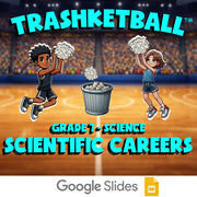 Scientific Careers TRASHKETBALL Science Game - No Prep Grade 7 Review Activity
