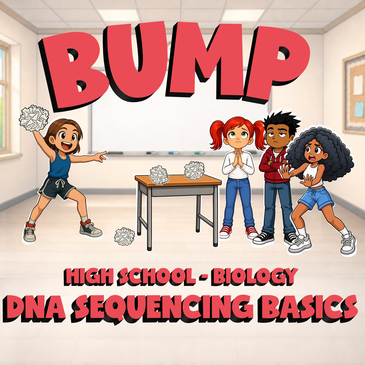 DNA Sequencing Basics BUMP Science Game - No Prep Biology Review Activity
