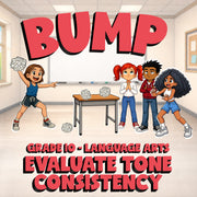 Evaluate Tone Consistency BUMP ELA Game - No Prep Grade 10 Review Activity