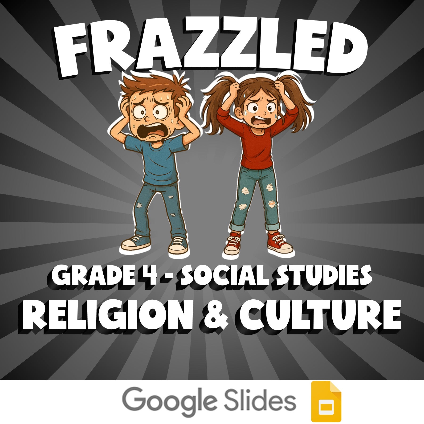 Religion & Culture FRAZZLED Socials Game - No Prep Grade 4 Review Activity