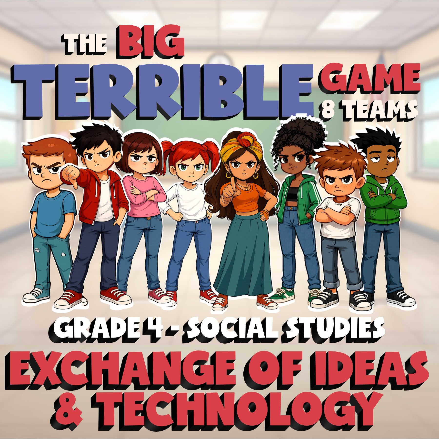 Exchange of Ideas & Technology BIG TERRIBLE GAME - Grade 4 Socials Review