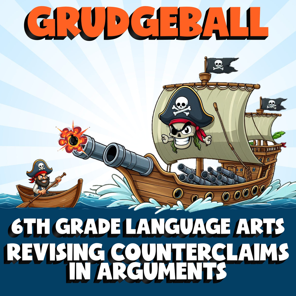 Revising Counterclaims in Arguments GRUDGEBALL ELA Game - No Prep Grade 6 Review