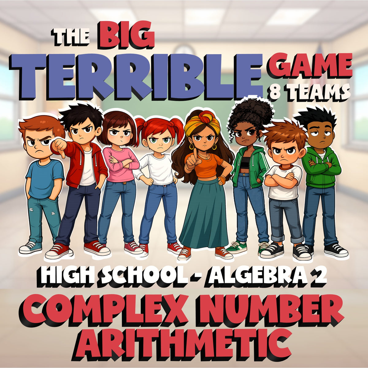 Complex Number Arithmetic BIG TERRIBLE GAME - No Prep Algebra 2 Math Review