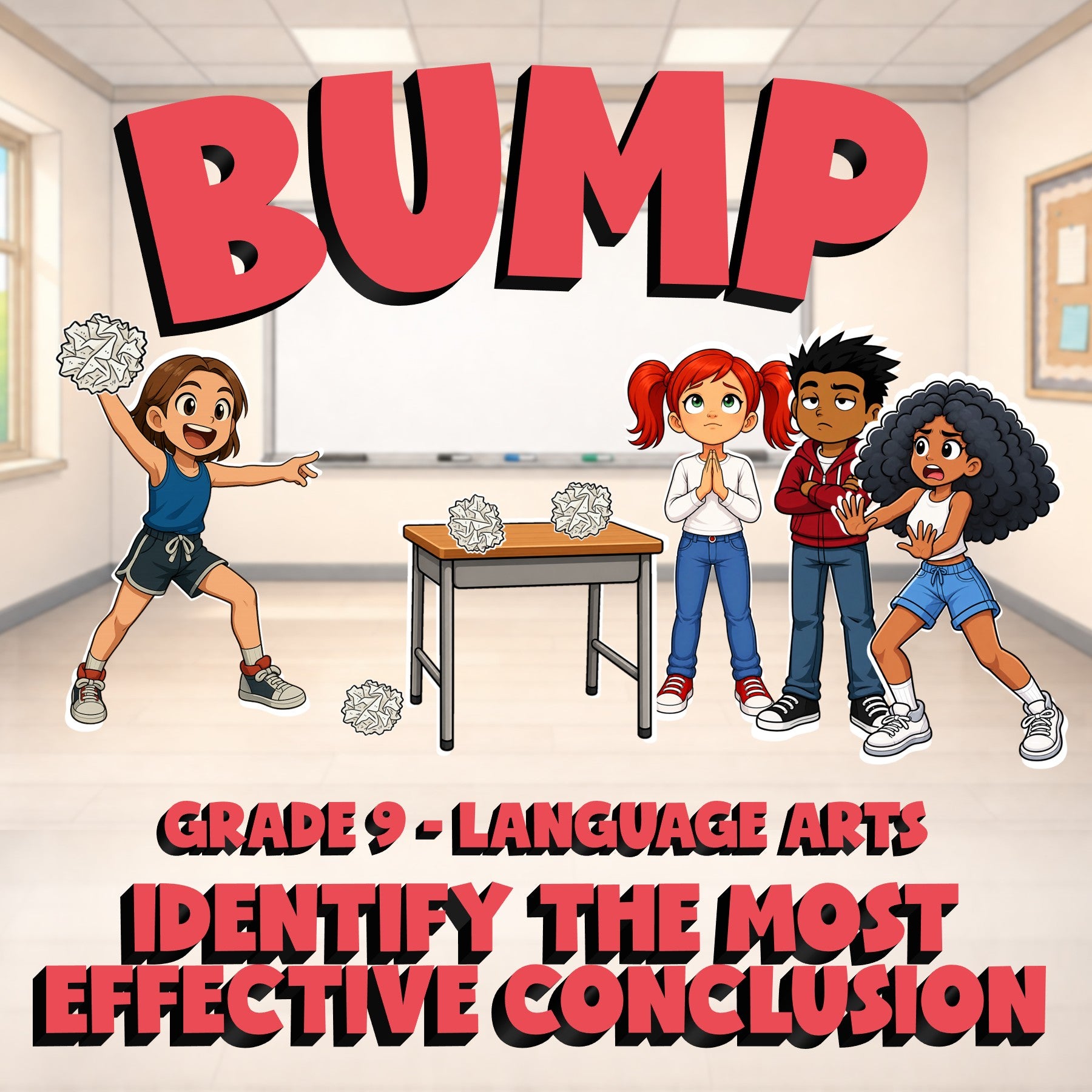 Identify the Most Effective Conclusion BUMP ELA Game - No Prep Grade 9 Review