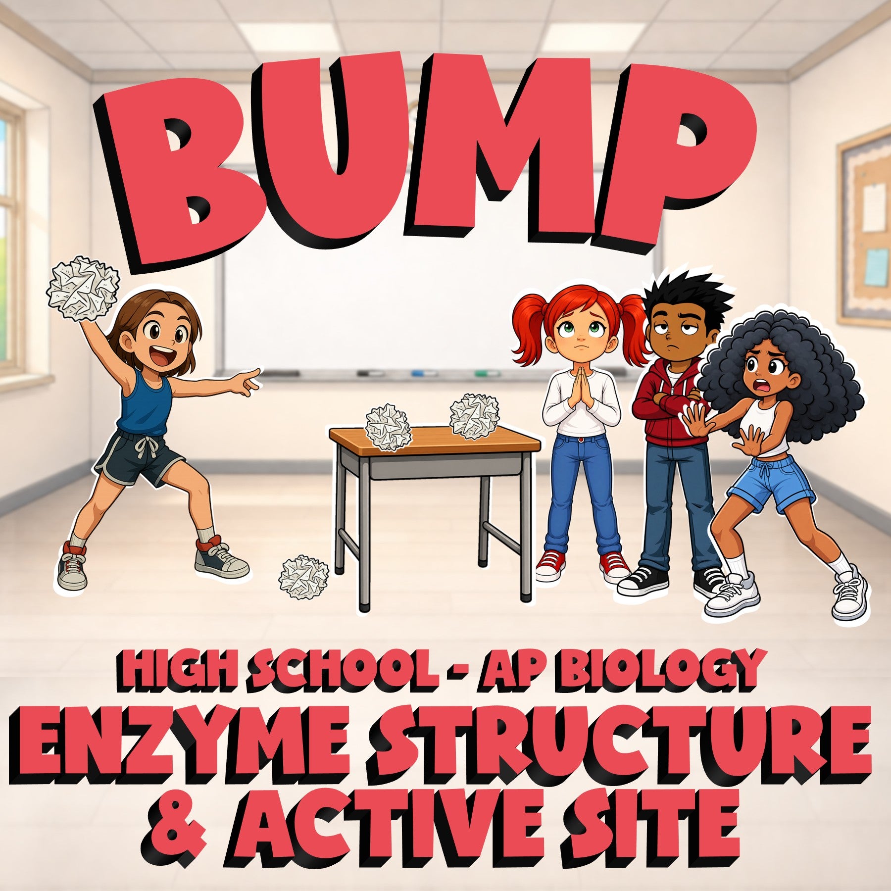 Enzyme Structure & Active Site BUMP Science Game - No Prep AP Biology Review