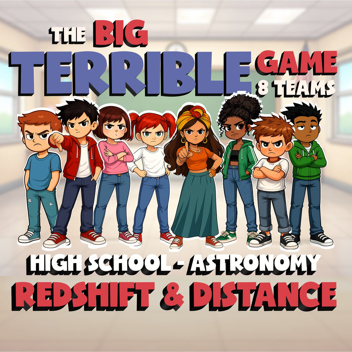 Redshift & Distance BIG TERRIBLE GAME - No Prep Astronomy Science Review