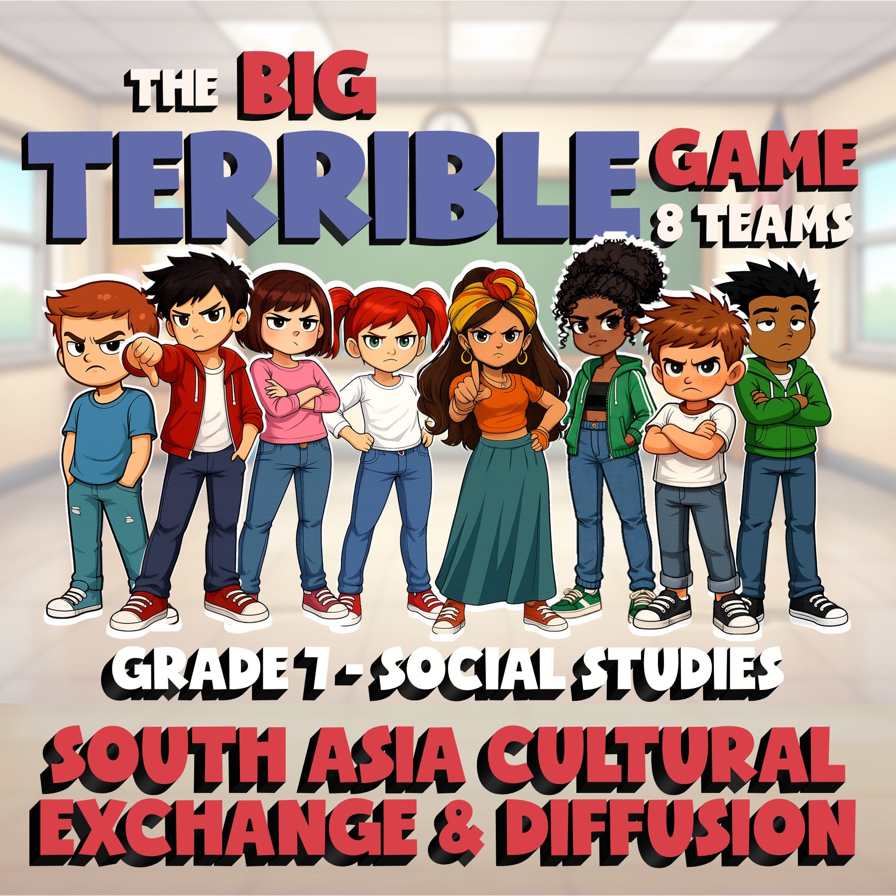 South Asia Cultural Exchange & Diffusion BIG TERRIBLE GAME - Grade 7 Socials