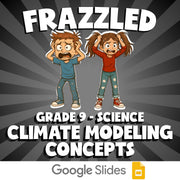 Climate Modeling Concepts FRAZZLED Science Game - No Prep Grade 9 Review