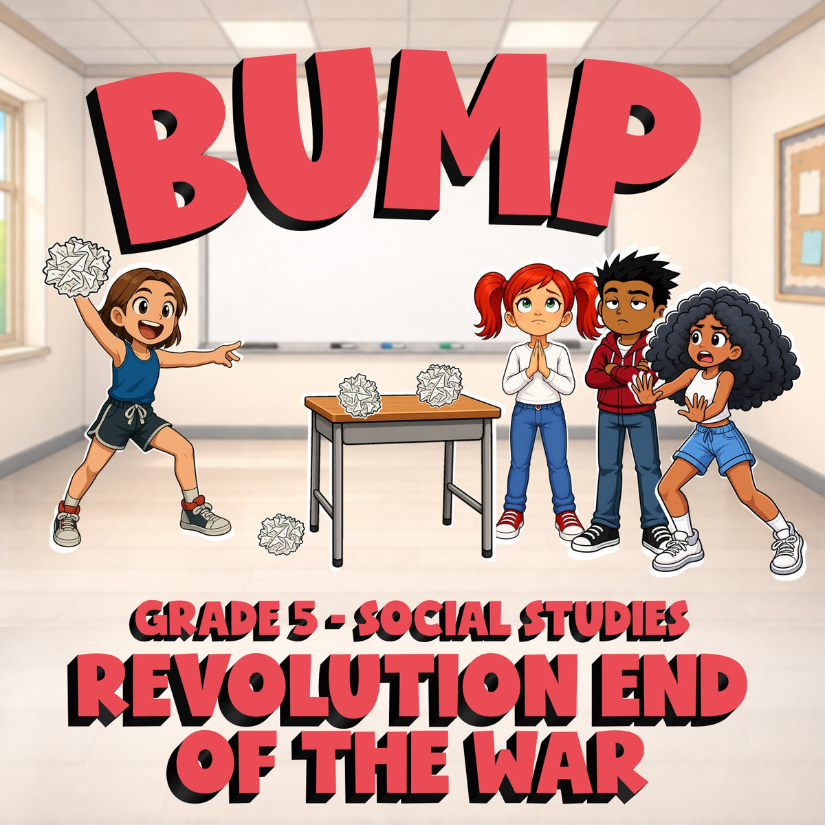 Revolution End of the War BUMP Socials Game - No Prep Grade 5 Review Activity
