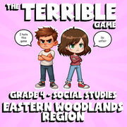 Eastern Woodlands Region THE TERRIBLE GAME - No Prep Grade 4 Socials Review