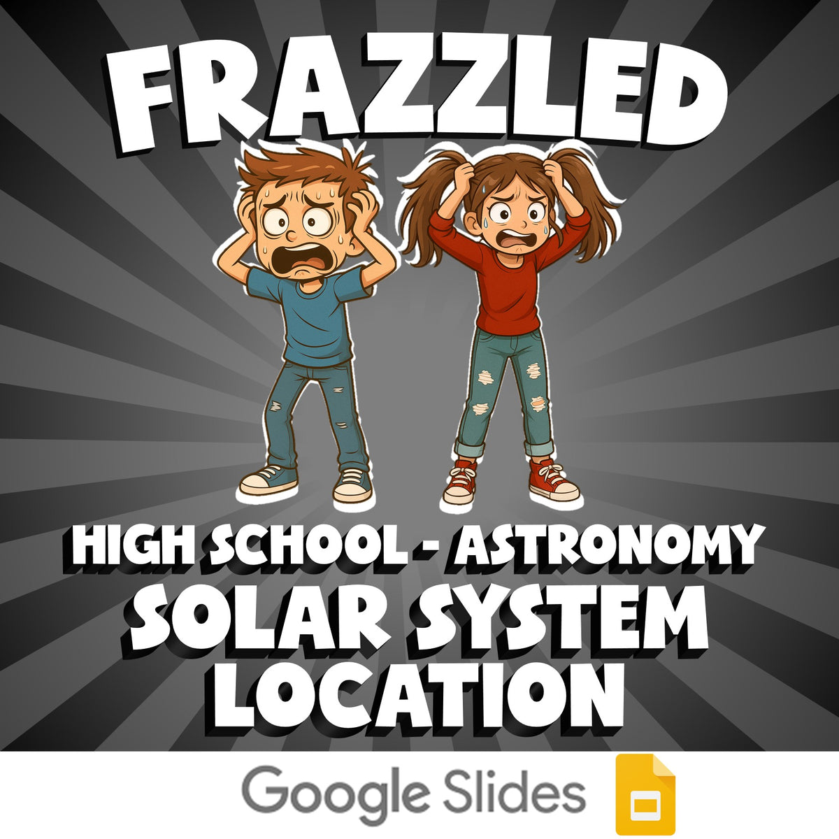 Solar System Location FRAZZLED Science Game - No Prep Astronomy Review Activity