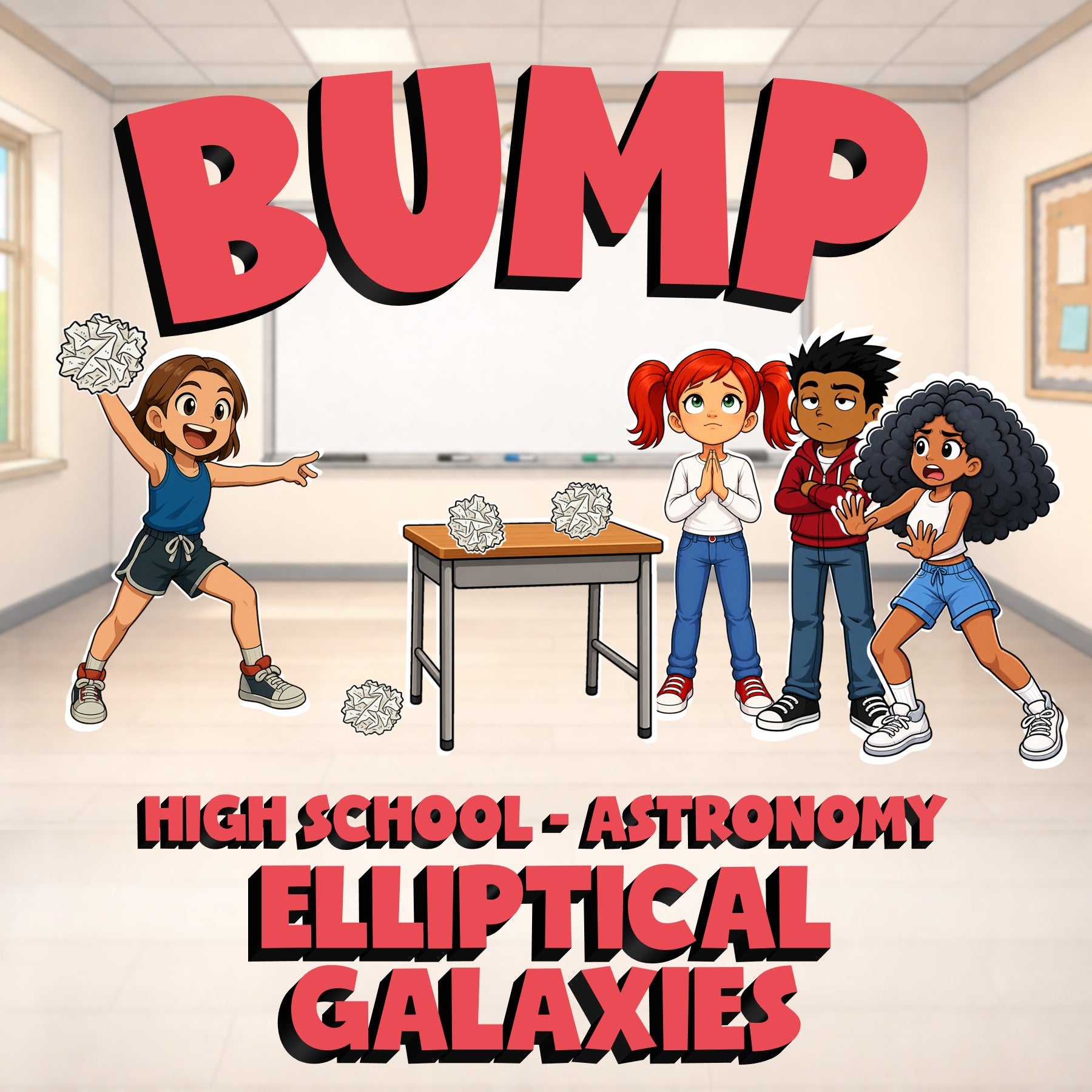Elliptical Galaxies BUMP Science Game - No Prep Astronomy Review Activity