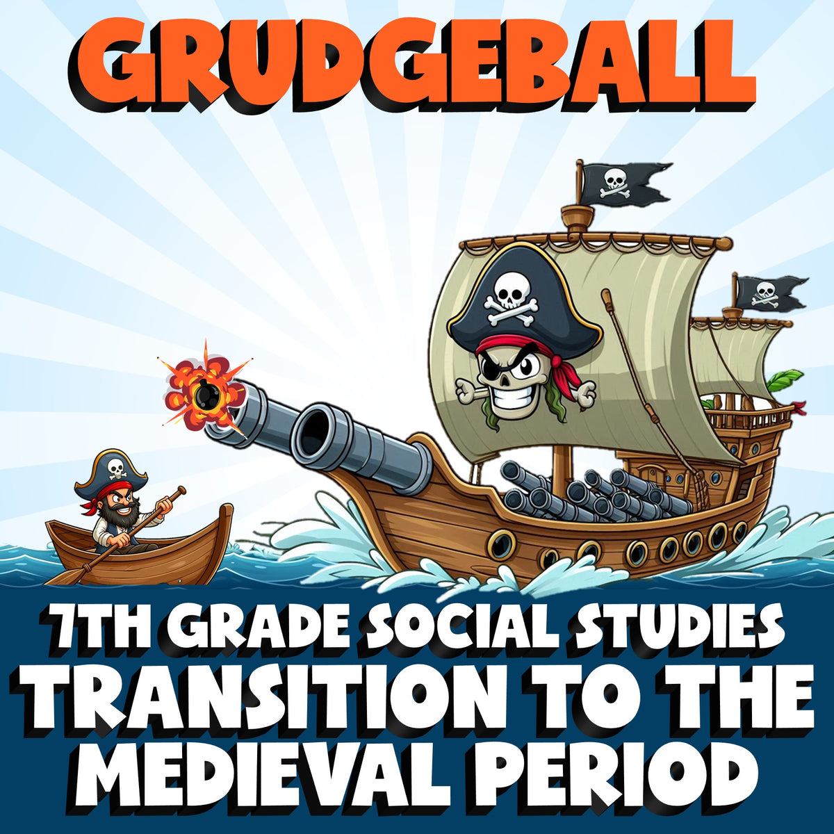 Transition to the Medieval Period GRUDGEBALL Socials Game - No Prep Grade 7