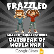 Outbreak of World War I FRAZZLED Socials Game - No Prep Grade 8 Review Activity