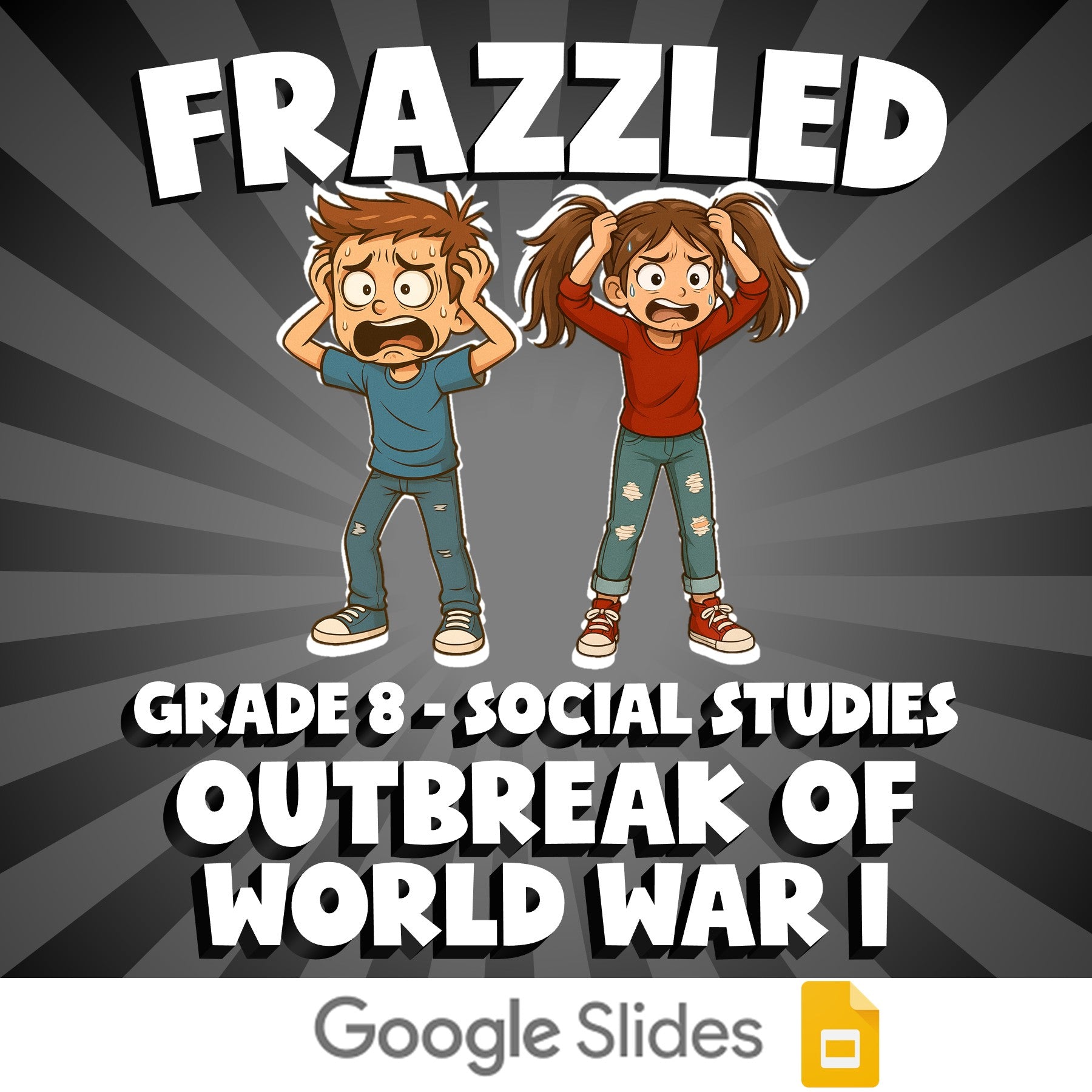 Outbreak of World War I FRAZZLED Socials Game - No Prep Grade 8 Review Activity
