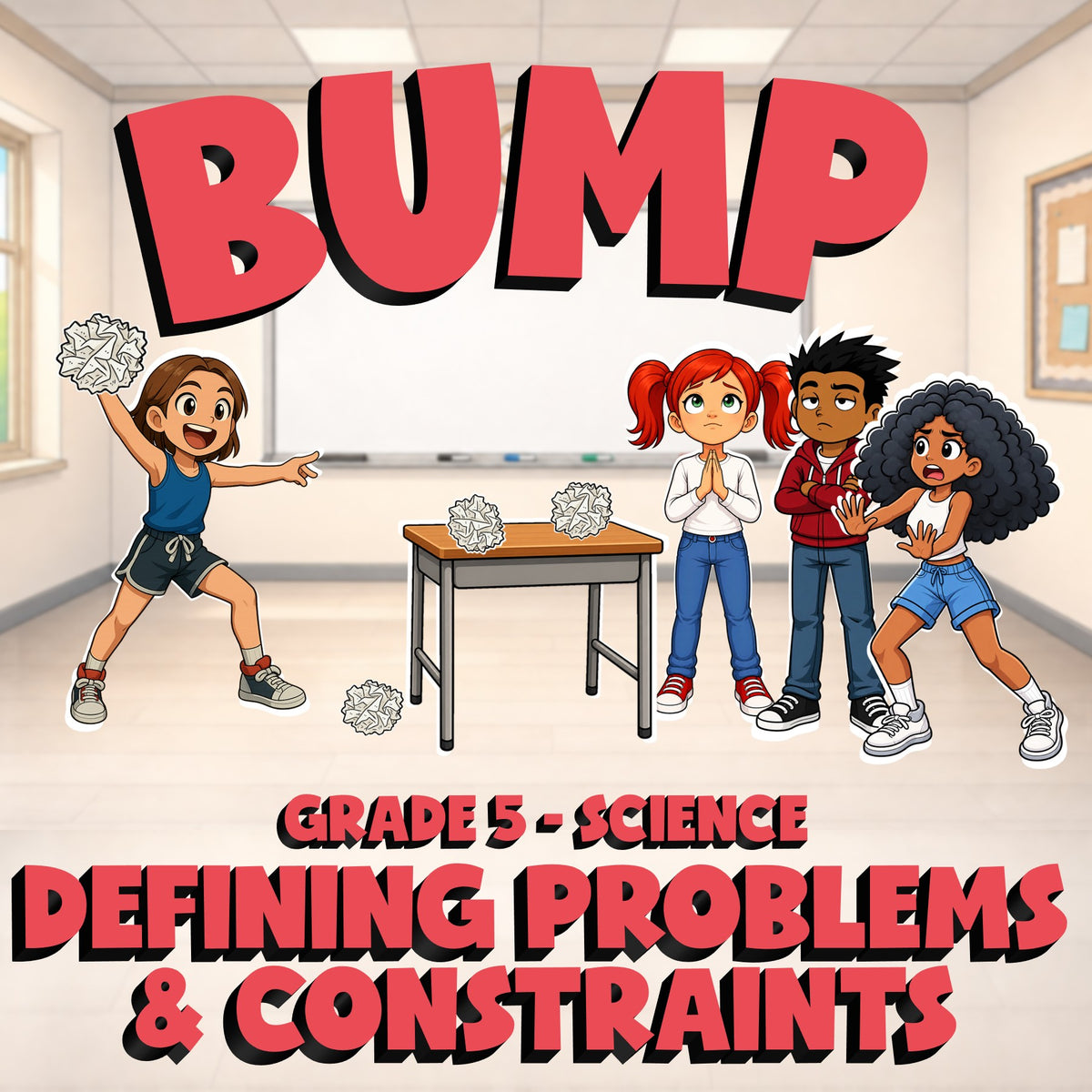 Defining Problems & Constraints BUMP Science Game - No Prep Grade 5 Review