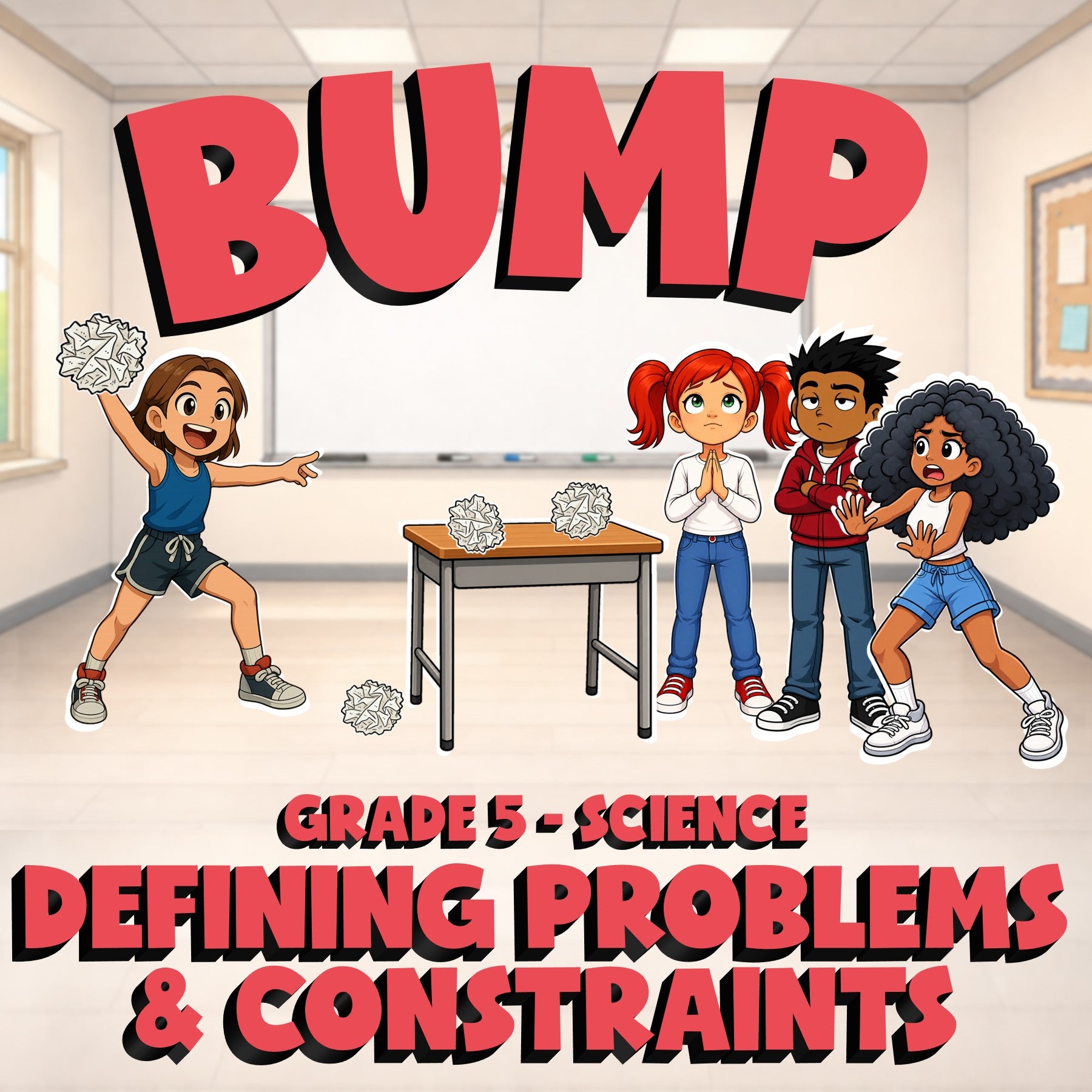 Defining Problems & Constraints BUMP Science Game - No Prep Grade 5 Review