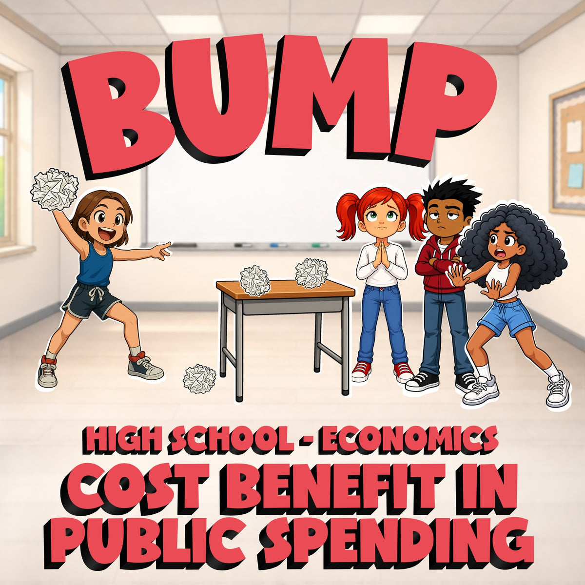 Cost Benefit in Public Spending BUMP Economics Game - No Prep Review Activity