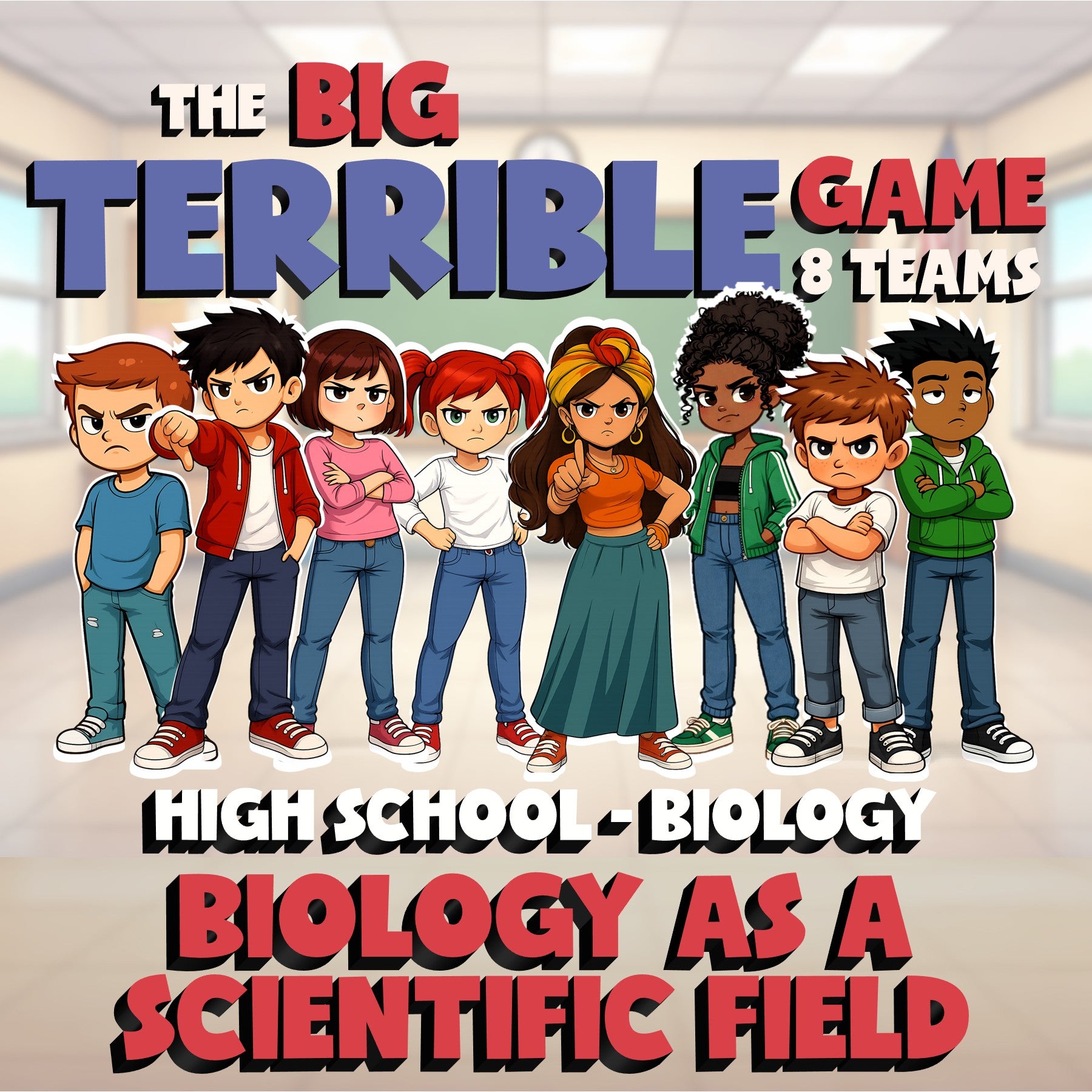 Biology as a Scientific Field BIG TERRIBLE GAME - No Prep Biology Science Review