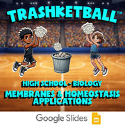 Membranes & Homeostasis Applications TRASHKETBALL Science Game - No Prep Biology