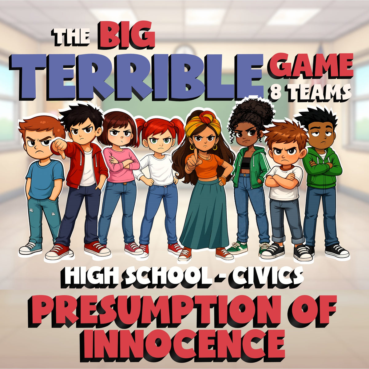 Presumption of Innocence BIG TERRIBLE GAME - No Prep Civics Review Activity