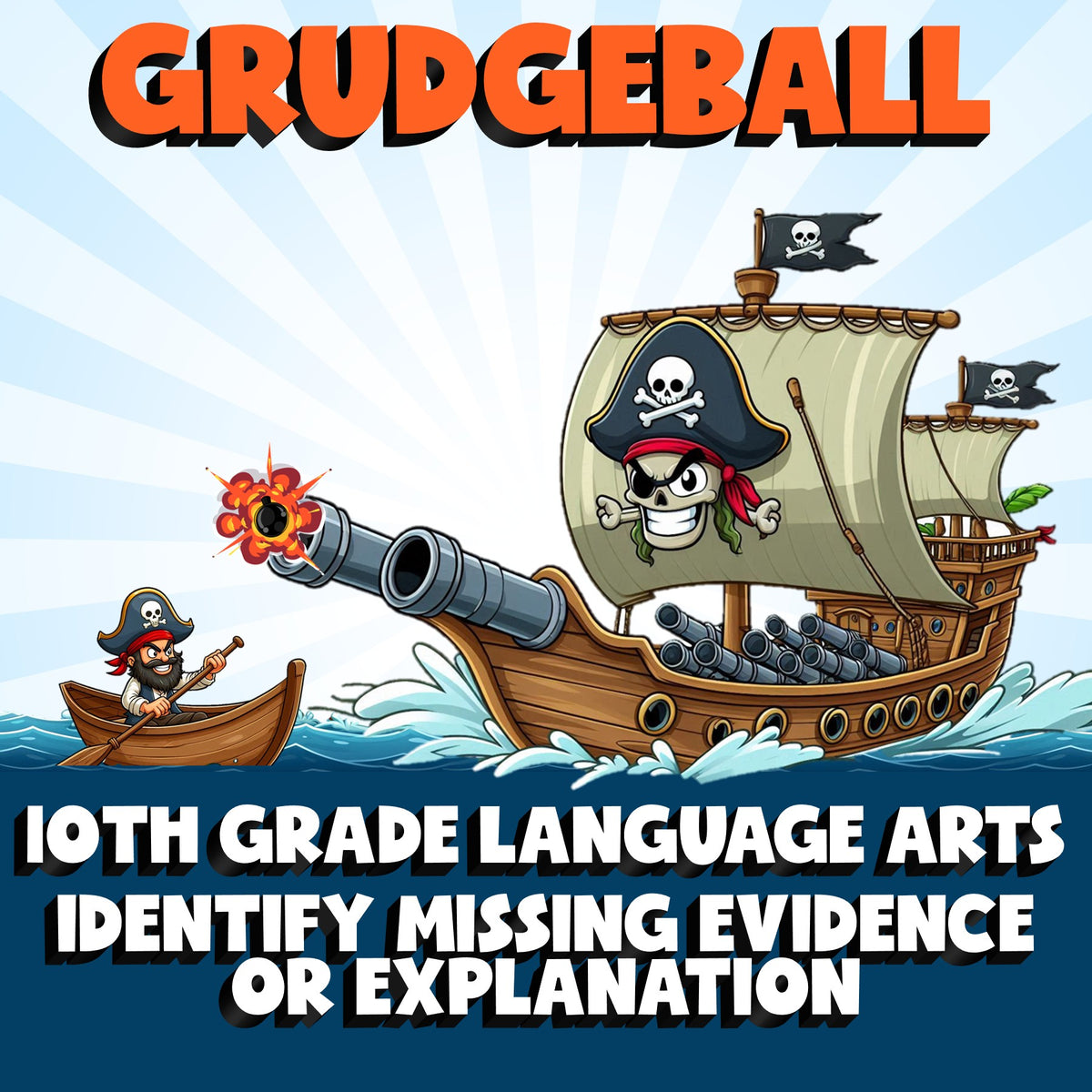 Identify Missing Evidence or Explanation GRUDGEBALL ELA Game - No Prep Grade 10