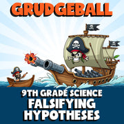 Falsifying Hypotheses GRUDGEBALL Science Game - No Prep Grade 9 Review Activity