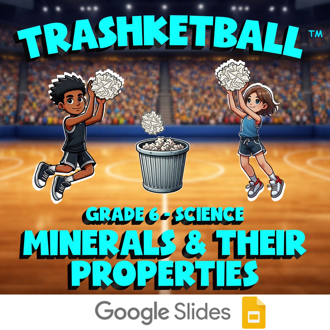 Minerals & Their Properties TRASHKETBALL Science Game - No Prep Grade 6 Review