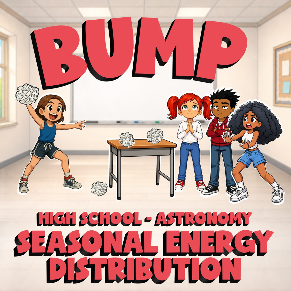 Seasonal Energy Distribution BUMP Science Game - No Prep Astronomy Review