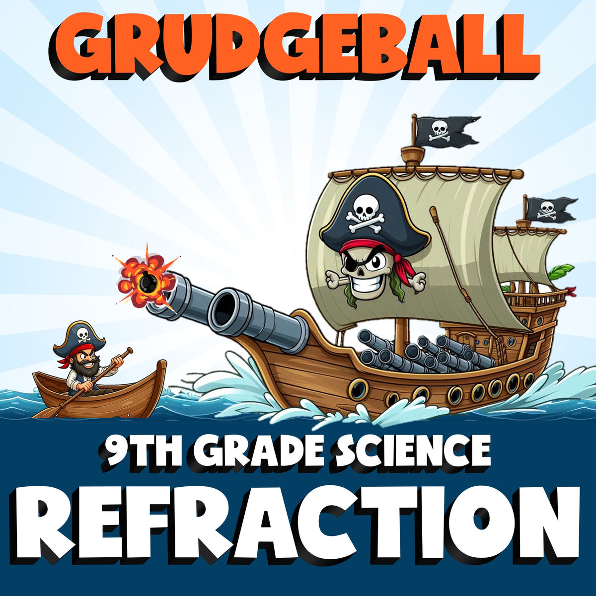 Refraction GRUDGEBALL Science Game - No Prep Grade 9 Review Activity