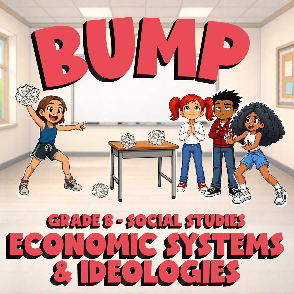 Economic Systems & Ideologies BUMP Socials Game - No Prep Grade 8 Review