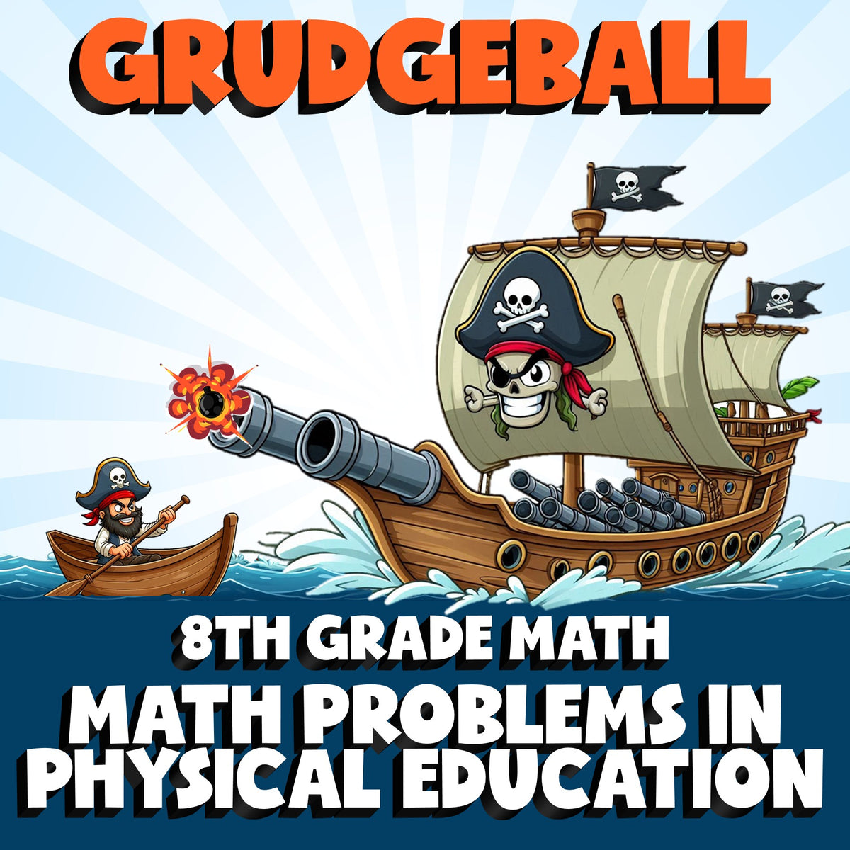 Math Problems in Physical Education GRUDGEBALL Math Game - No Prep Grade 8