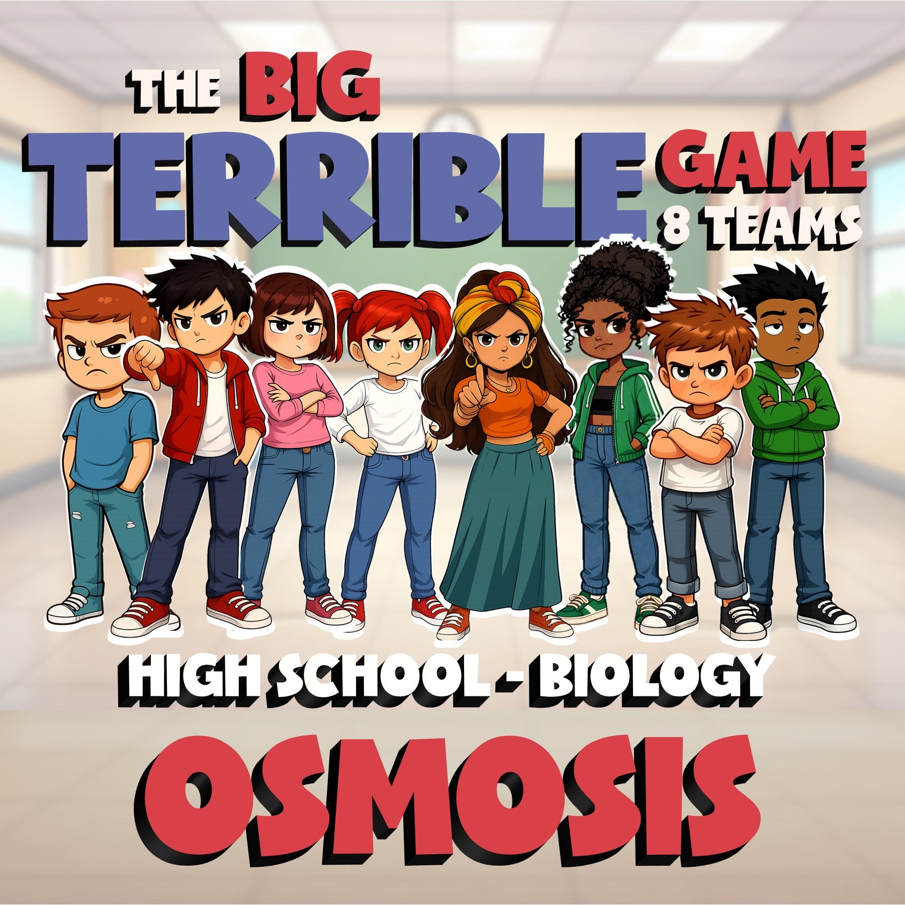 Osmosis BIG TERRIBLE GAME - No Prep Biology Science Review Activity