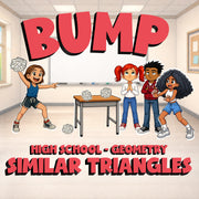 Similar Triangles BUMP Math Game - No Prep Geometry Review Activity