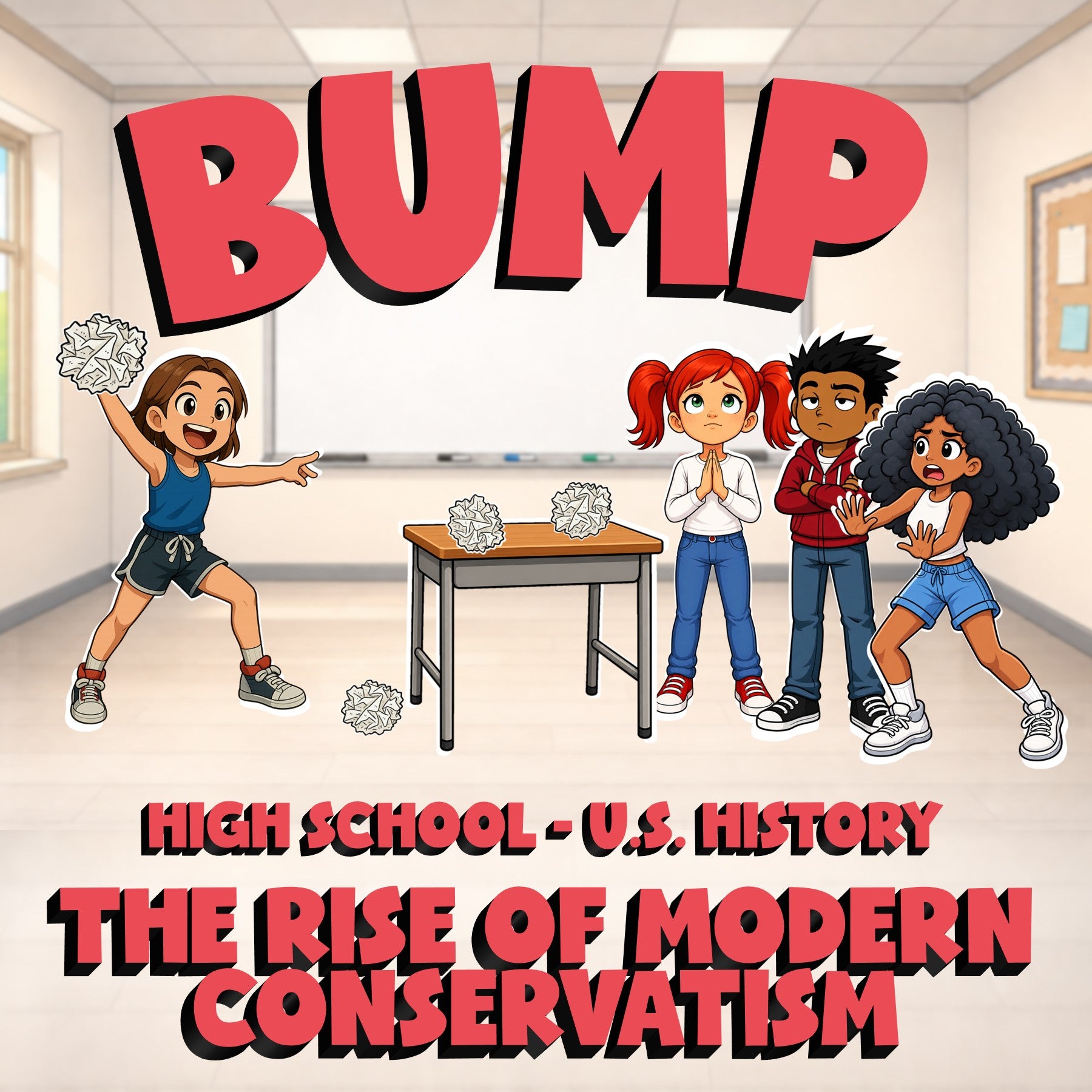 The Rise of Modern Conservatism BUMP U.S. History Game - No Prep Review Activity