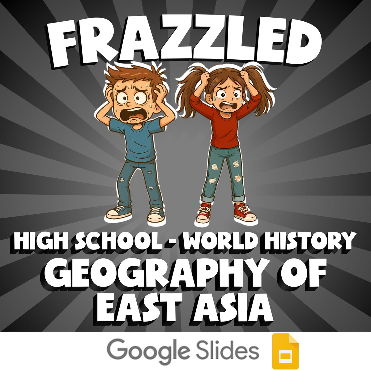 Geography of East Asia FRAZZLED Game - No Prep World History Review Activity