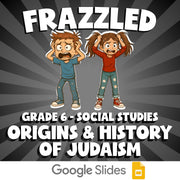 Origins & History of Judaism FRAZZLED Socials Game - No Prep Grade 6 Review