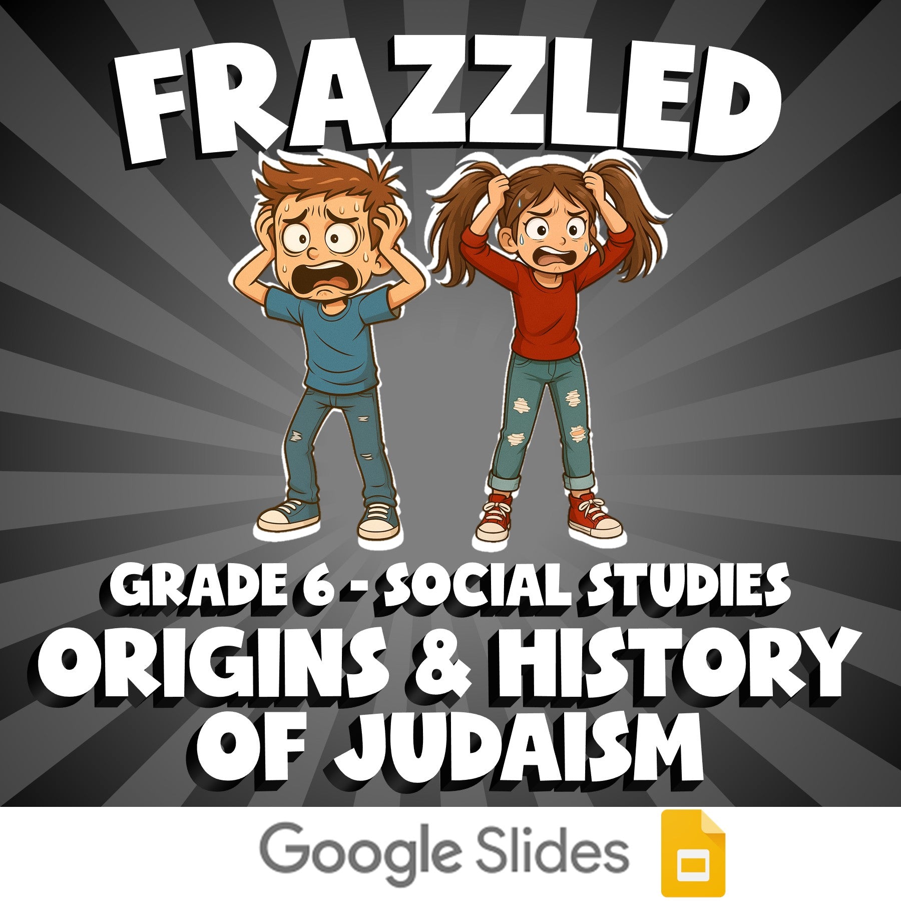 Origins & History of Judaism FRAZZLED Socials Game - No Prep Grade 6 Review