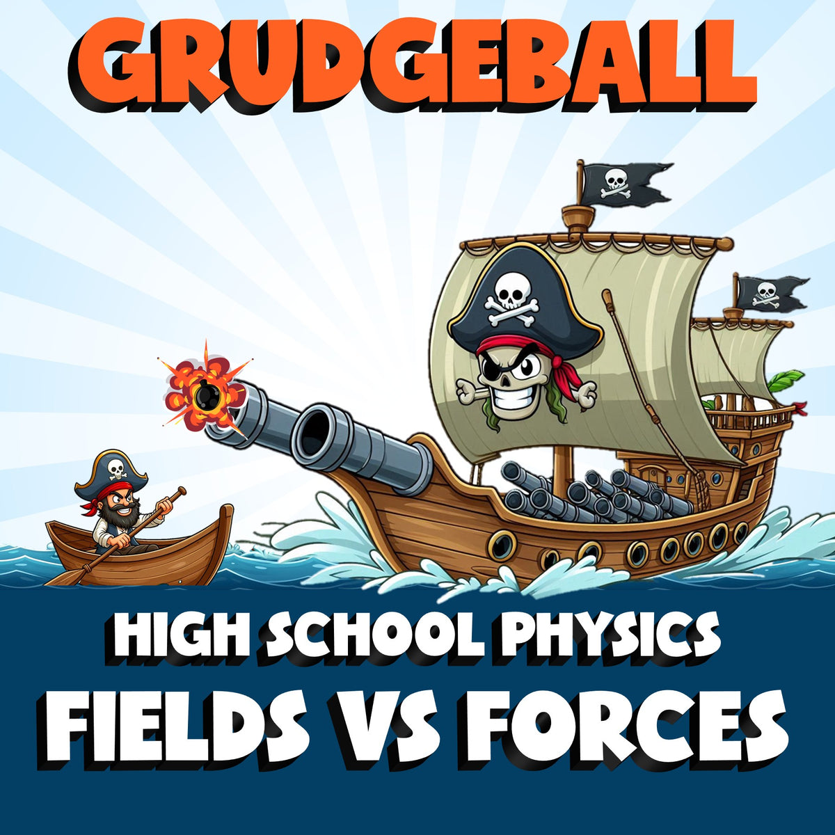 Fields vs Forces GRUDGEBALL Science Game - No Prep Physics Review Activity