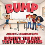 Identify the Best Text Based Answer BUMP ELA Game - No Prep Grade 4 Review