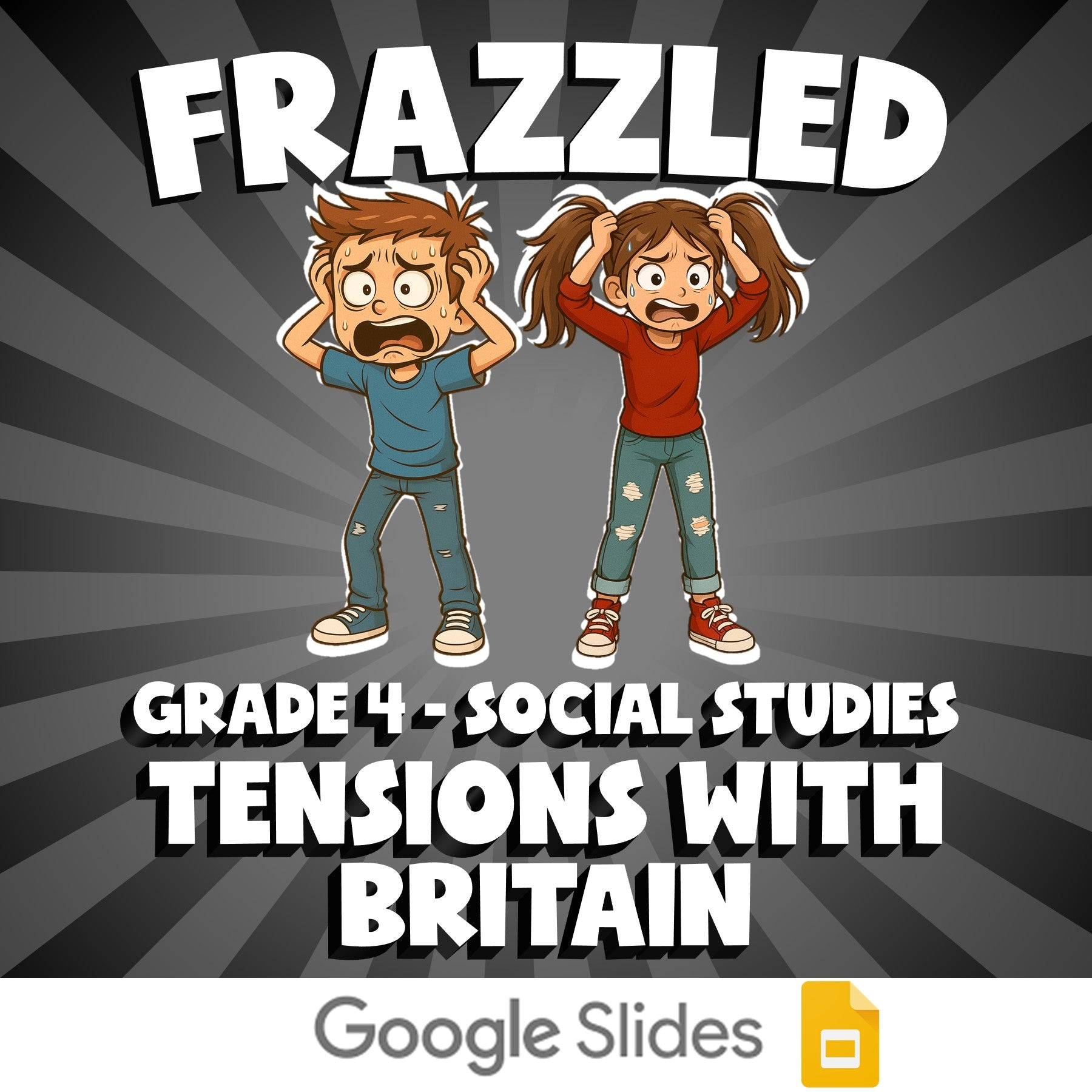 Tensions with Britain FRAZZLED Socials Game - No Prep Grade 4 Review Activity