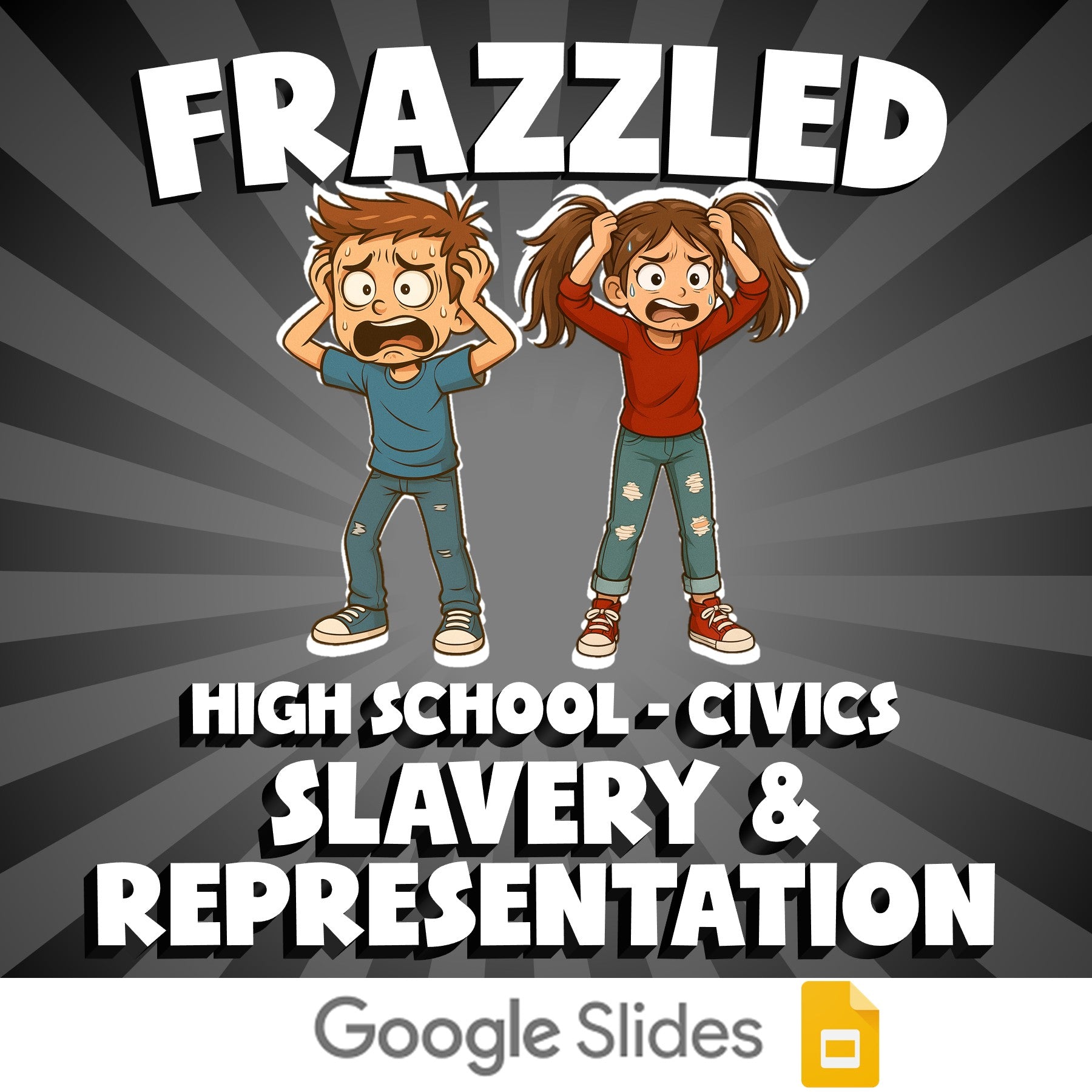 Slavery & Representation FRAZZLED Civics Game - No Prep Review Activity