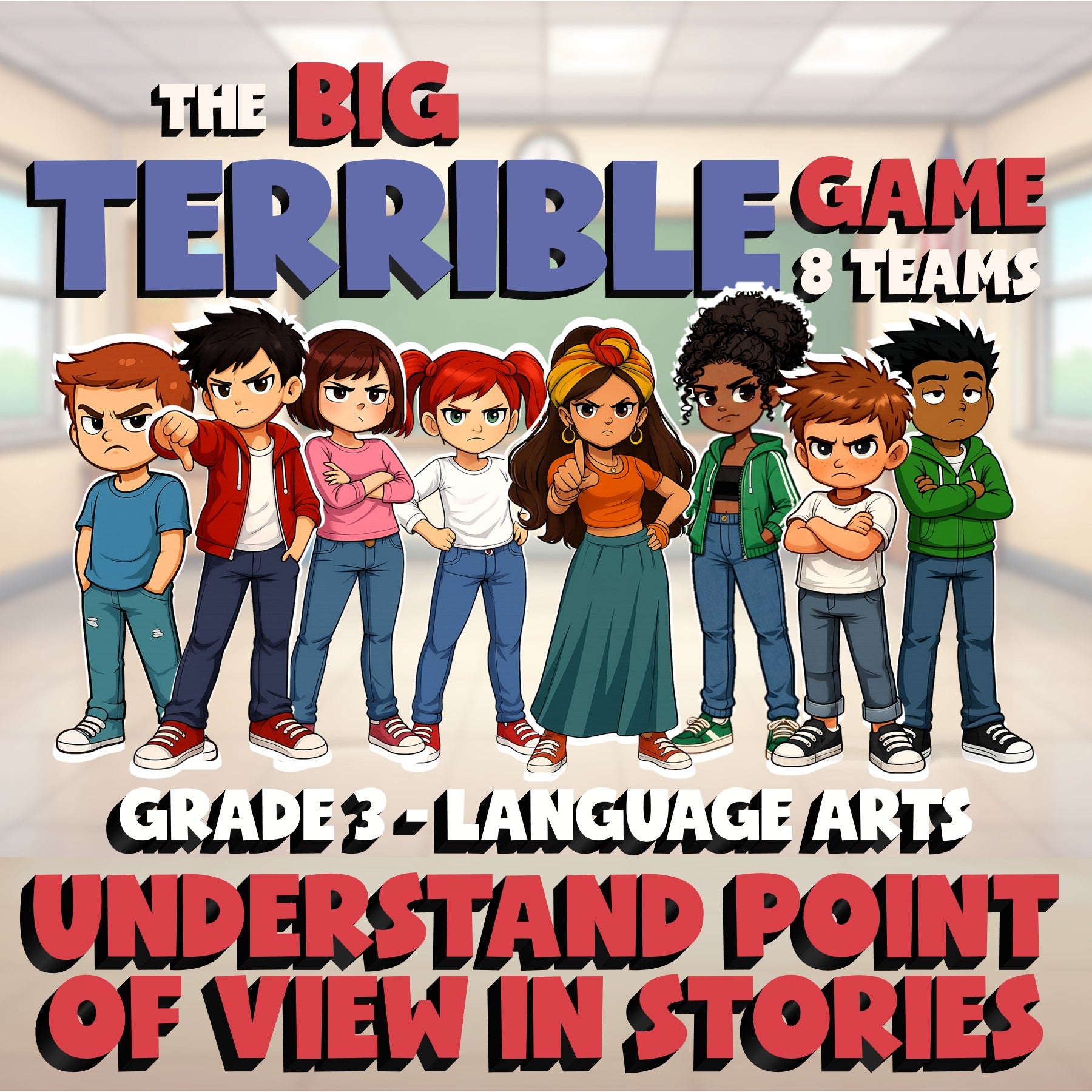 Understand Point of View in Stories BIG TERRIBLE GAME - Grade 3 ELA Review